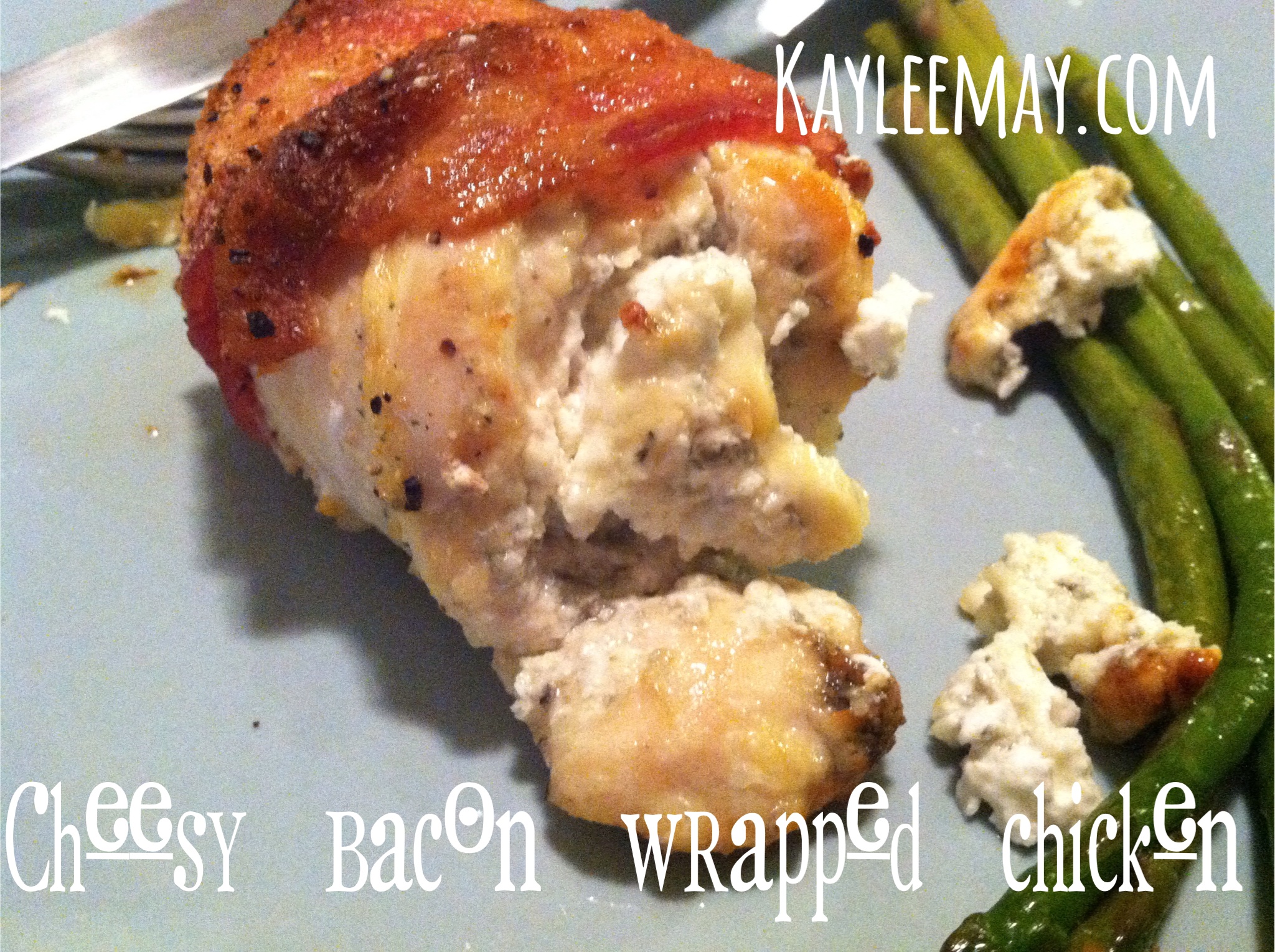 cheesy bacon wrapped chicken